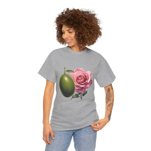 Olives and roses / olive trees / rose and olive cartoon / Unisex Heavy Cotton Tee