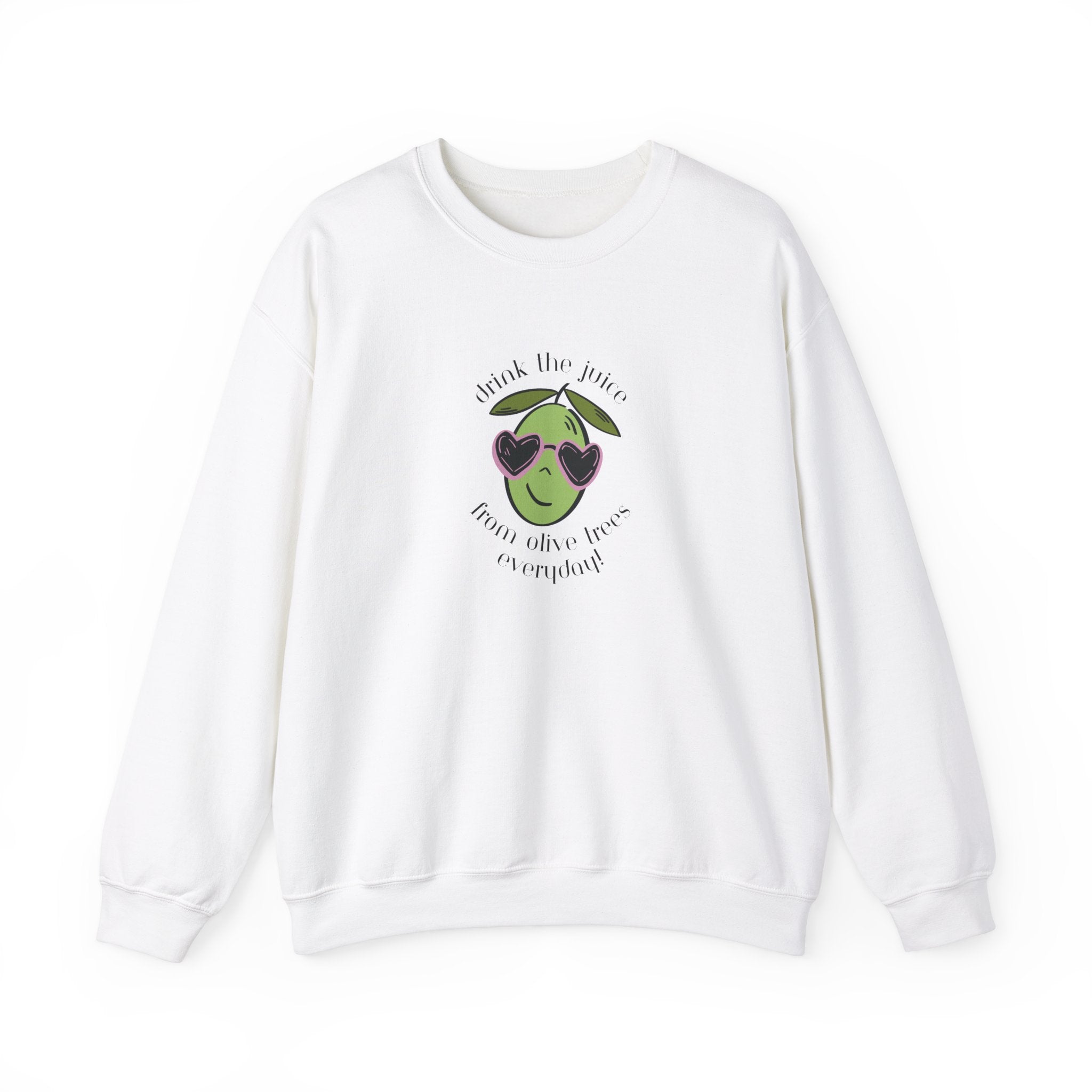 Drink an olive tree everyday / waterless beauty / olive tree / Unisex Heavy Blend™ Crewneck Sweatshirt