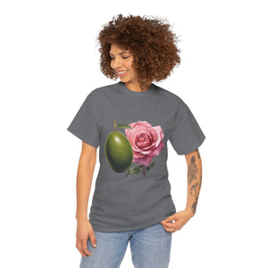 Olives and roses / olive trees / rose and olive cartoon / Unisex Heavy Cotton Tee