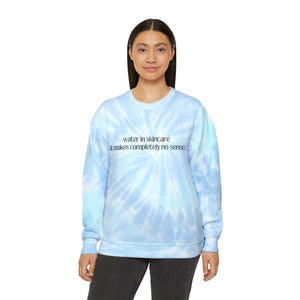 Water in Skincare / Unisex Tie-Dye Sweatshirt