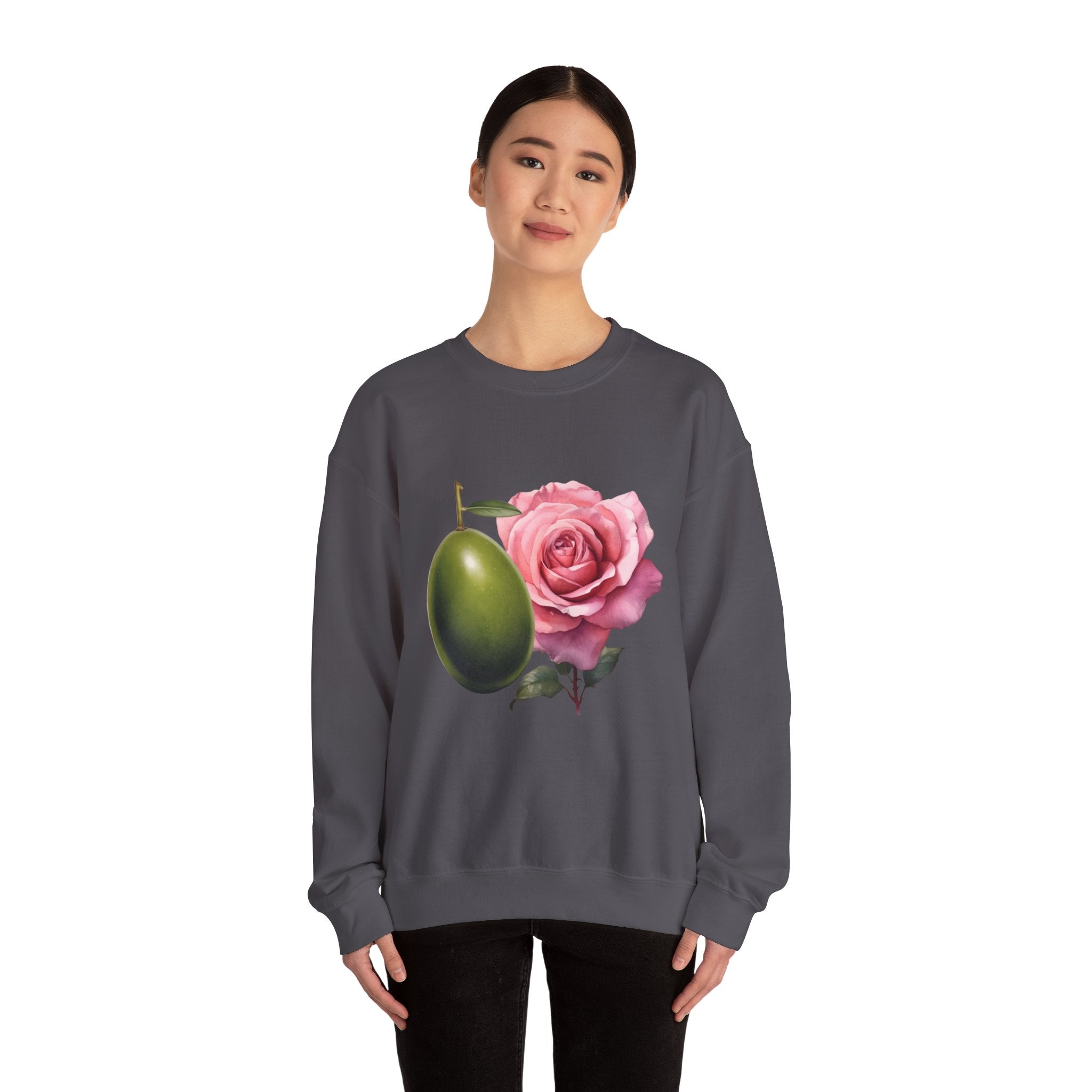 Olive tree / waterless beauty / olives and roses / Unisex Heavy Blend™ Crewneck Sweatshirt