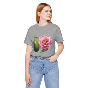 Olives and roses / Hydroxytyrosol makeup / Olive trees / Unisex Jersey Short Sleeve Tee