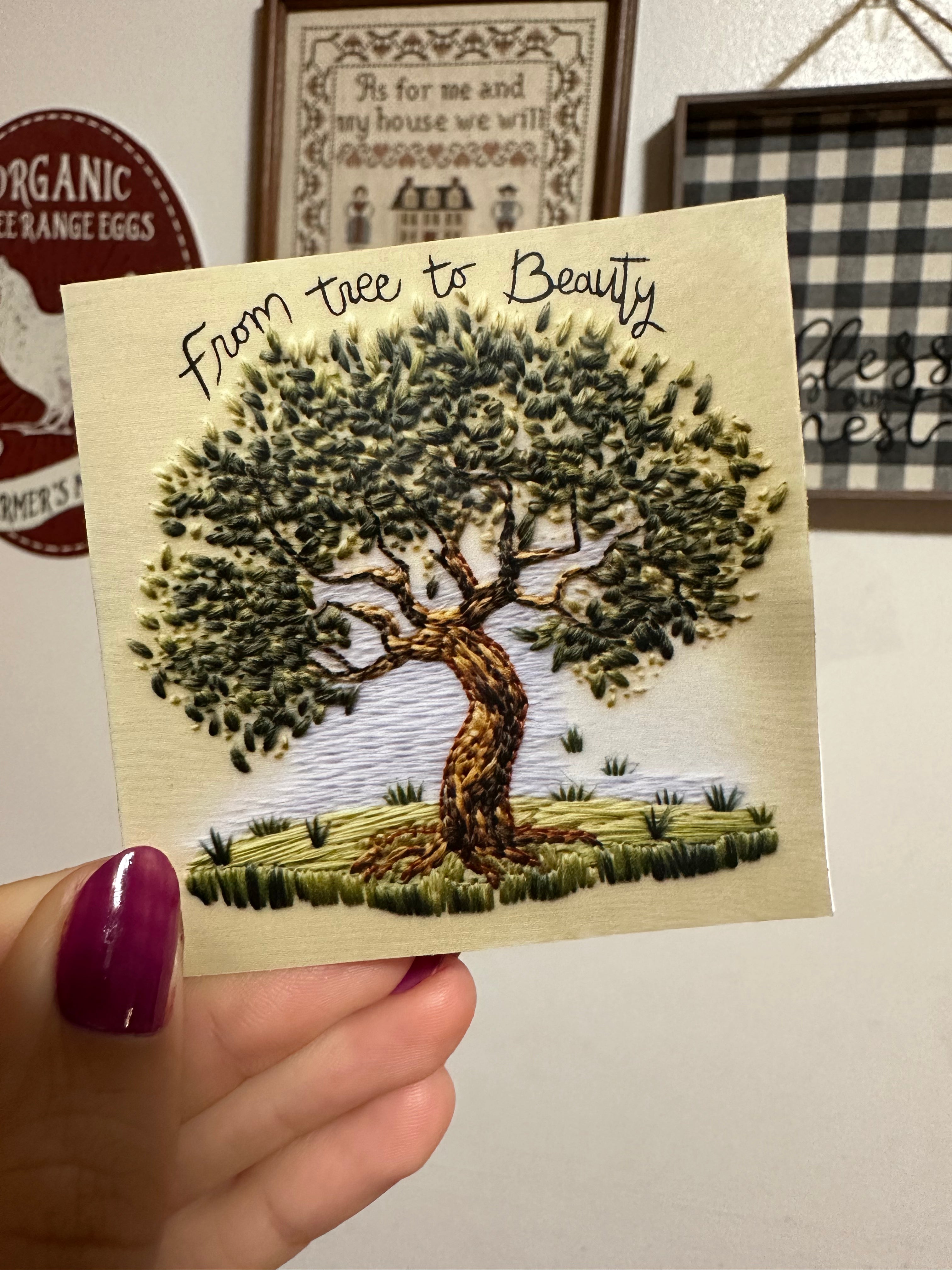 3x3 inch - From Tree to Beauty - Sticker RTS