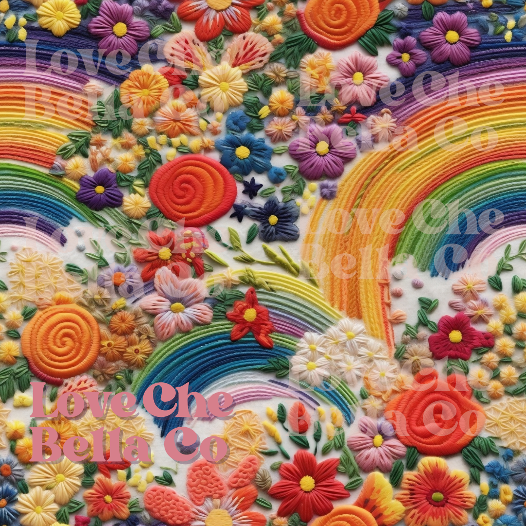 Rainbow Embroidery - SEAMLESS  my