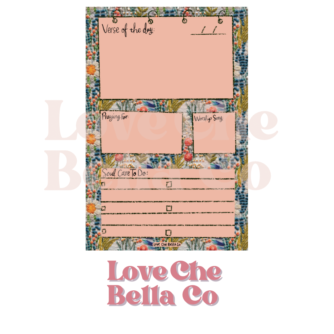 Daily Soul To Do List 4x6 Notepad -