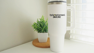 Hydroxytyrosol dealer / Olive tree babe / consultant gift / double sided design / Insulated Travel Mug, 40oz