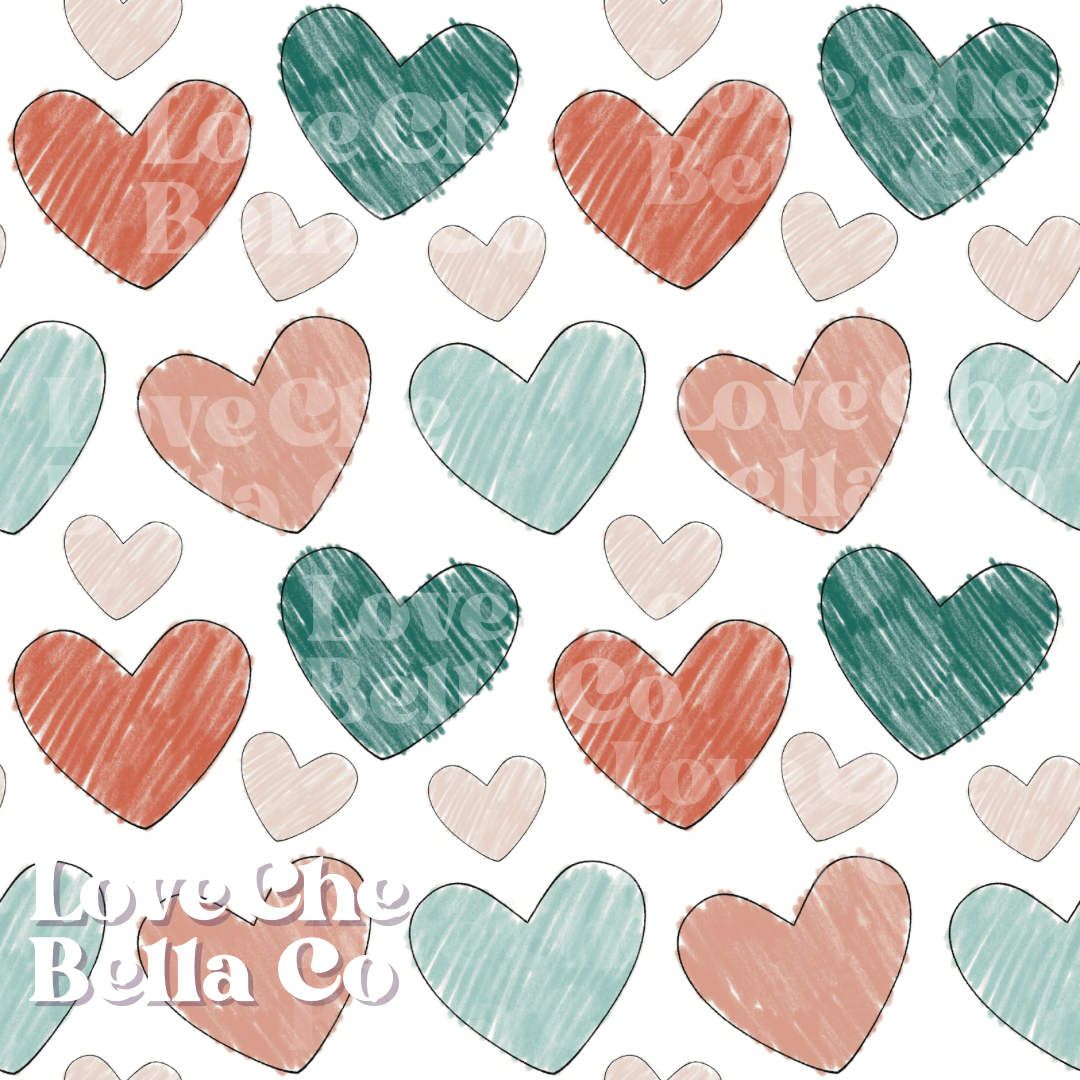 Coloring hearts - Seamless File