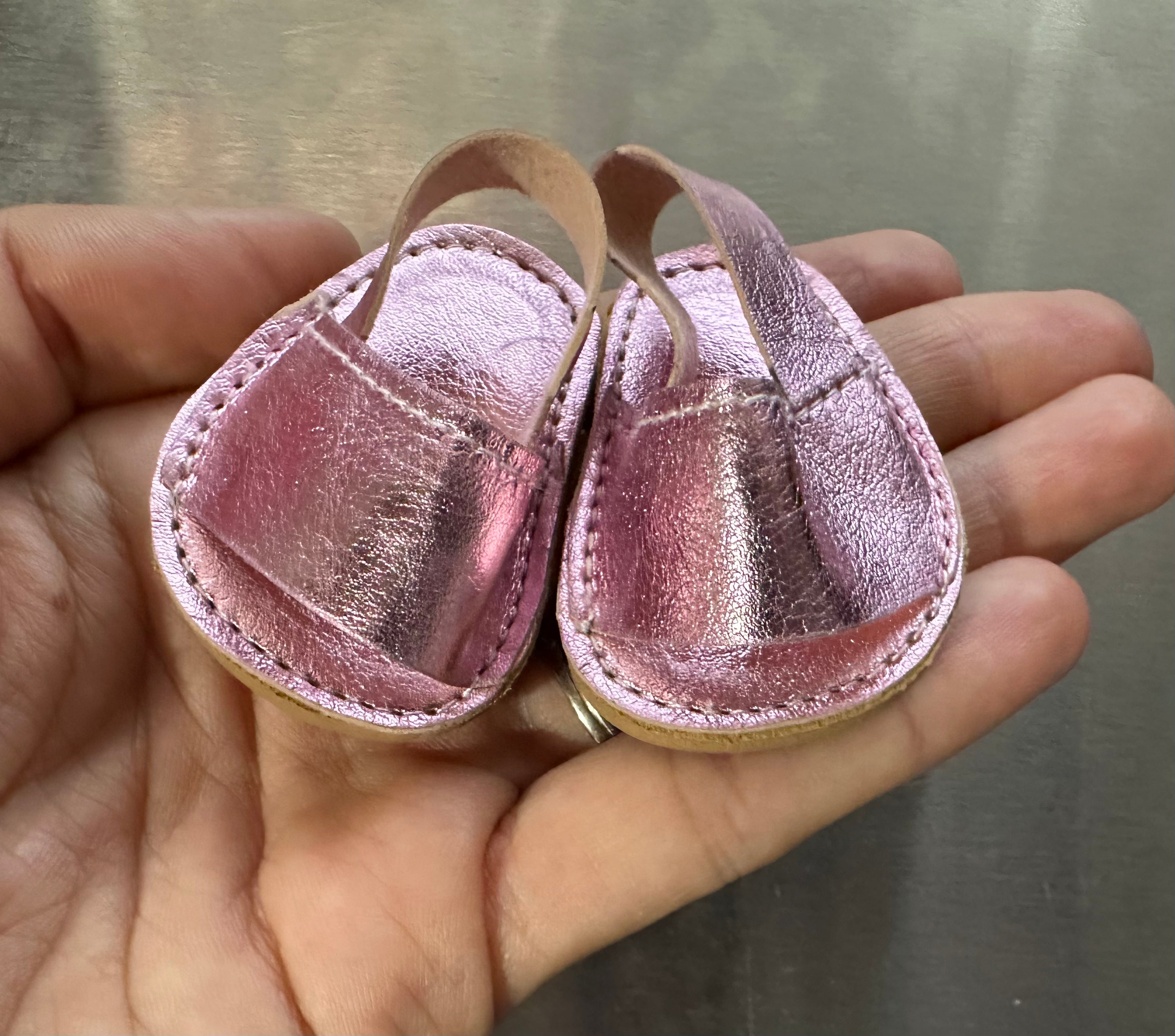 Pink shimmer sandals - Mia/Mio shoe- RTS