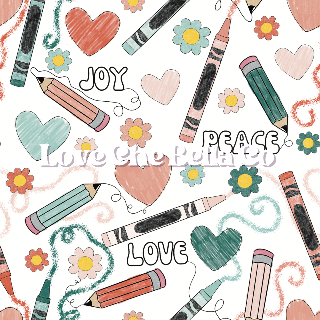 Love Joy Peace Art - Seamless File