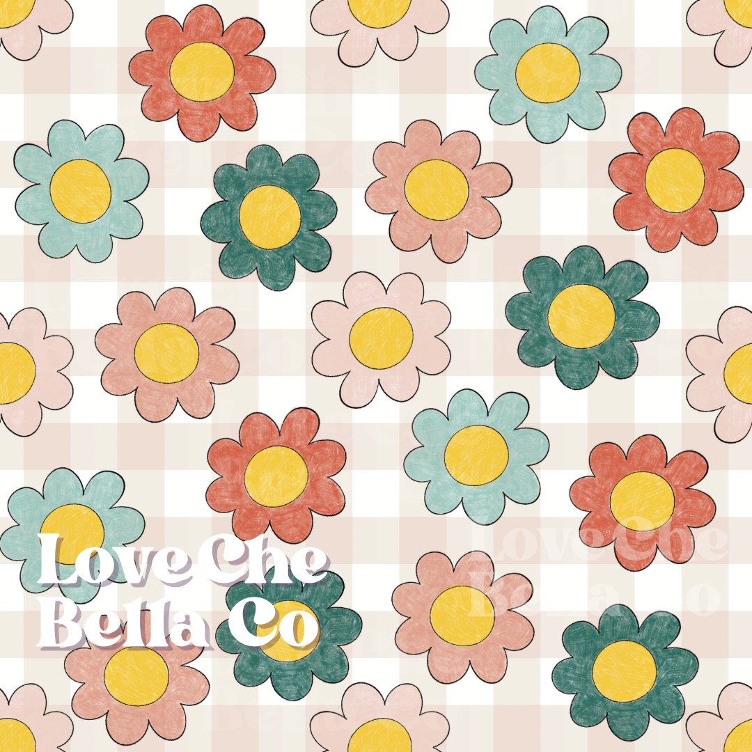 Coloring flowers - Seamless File