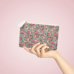Mini Clutch Bag / Bright pink vintage floral