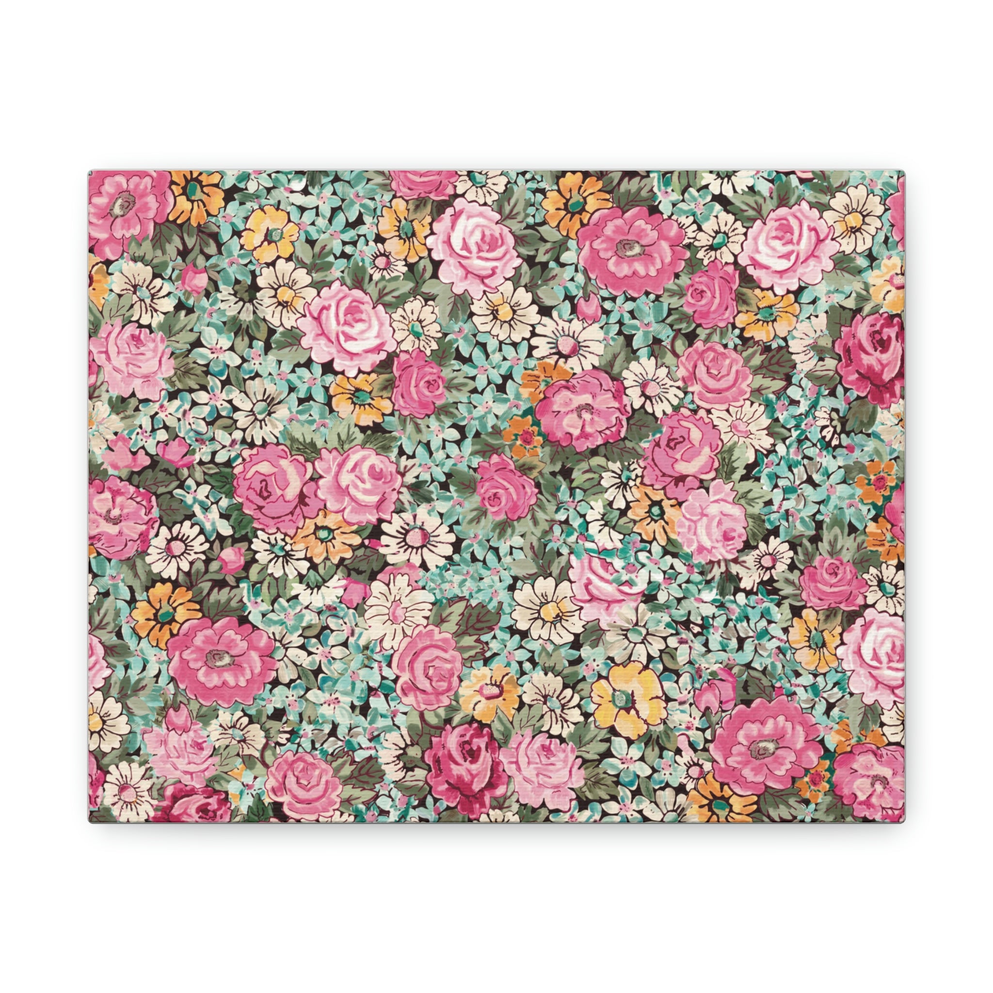 Canvas Gallery Wraps / bright pink floral