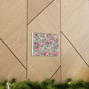 Canvas Gallery Wraps / bright pink floral
