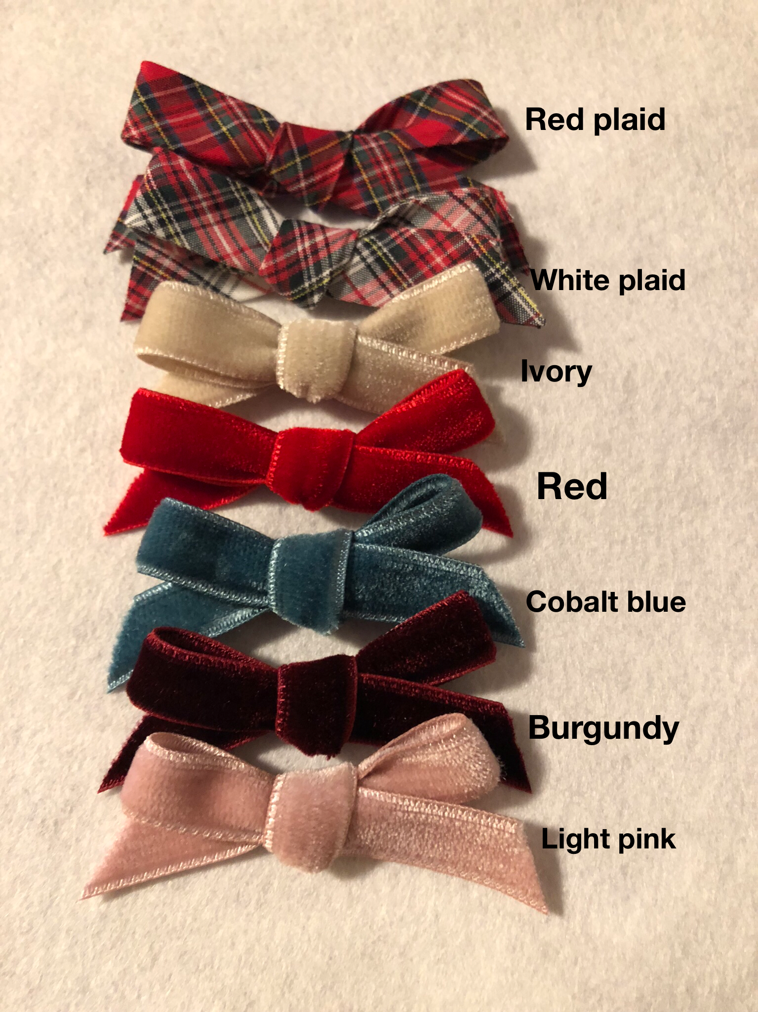 Christmas Velvet Tiny bows