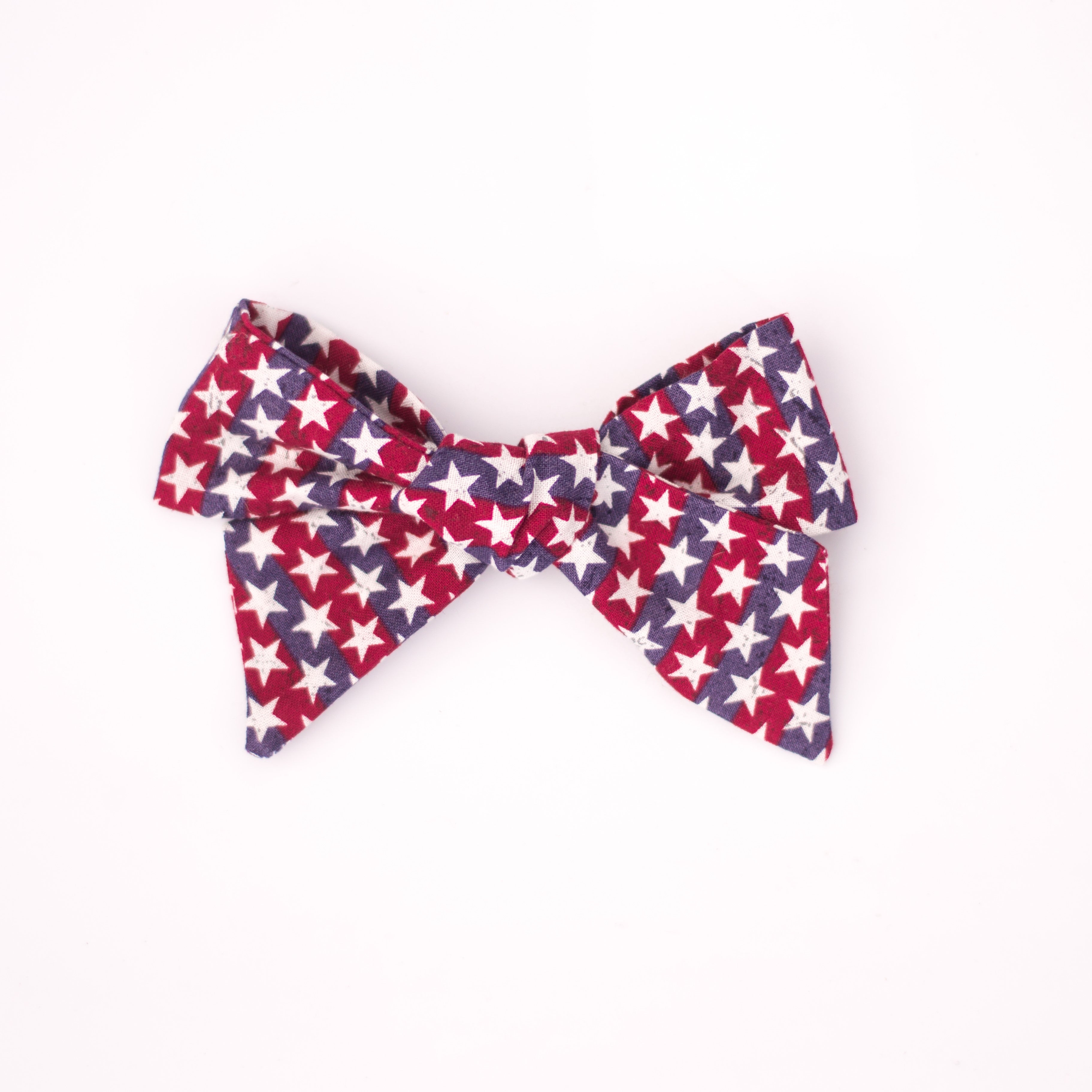 Red and blue stripe stars River bow