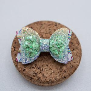 Mint Shake Rainbow back Quinnlee Bow - SLYC