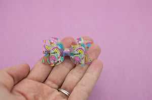 Watermelon Jelly Juniper bow - 2.5 inch -CSS