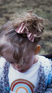 Rainbow Stars Pink Shake Quinnlee Bow - SLYC
