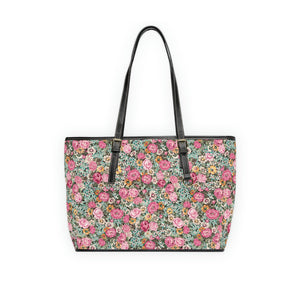 PU Leather Shoulder Bag / Bright Vintage Floral