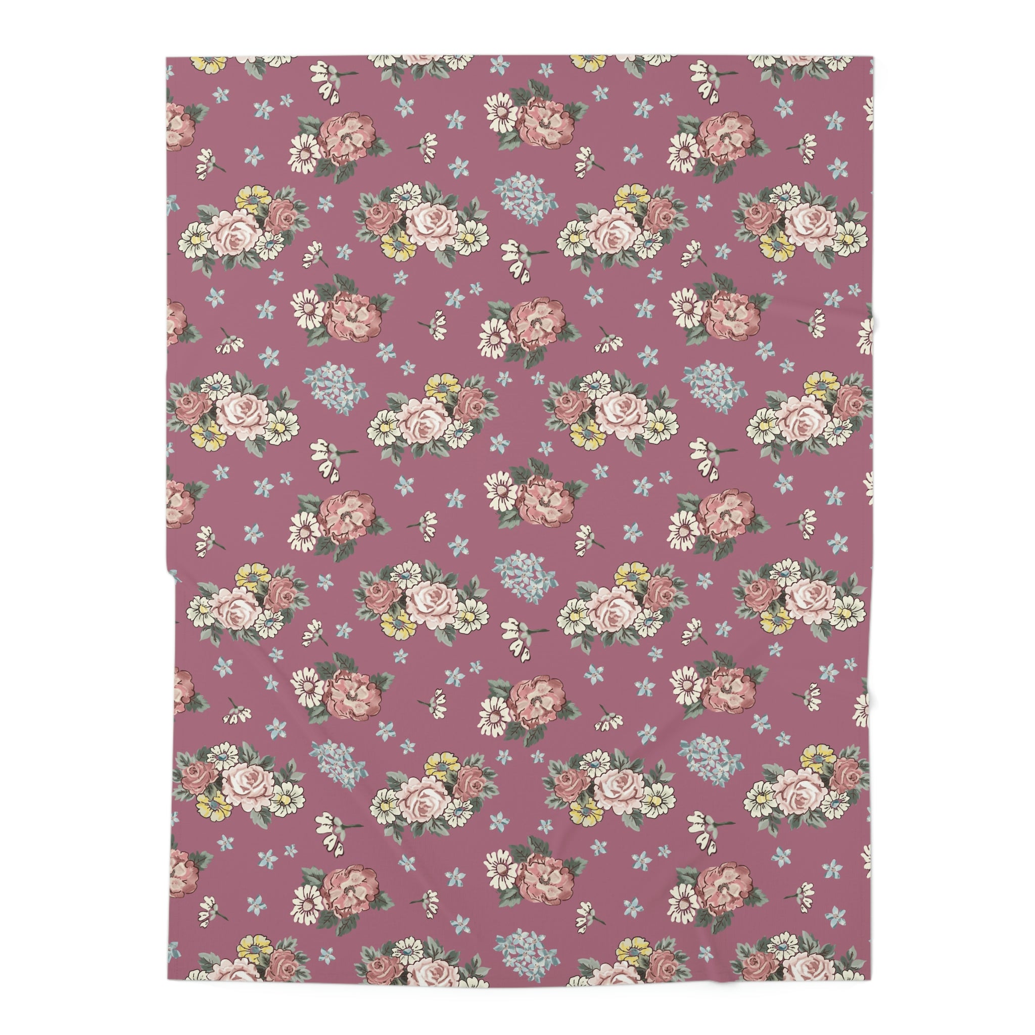Baby Swaddle Blanket / Berry Floral