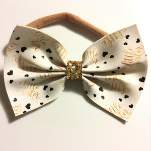 Little sister or Big sister bow 3 inch