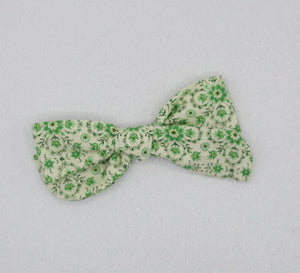 Green vintage floral River Bow - MTL