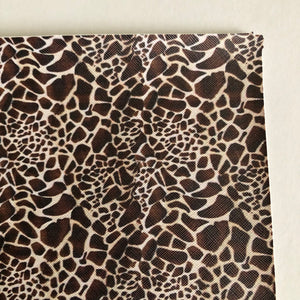 Summer giraffe faux leather