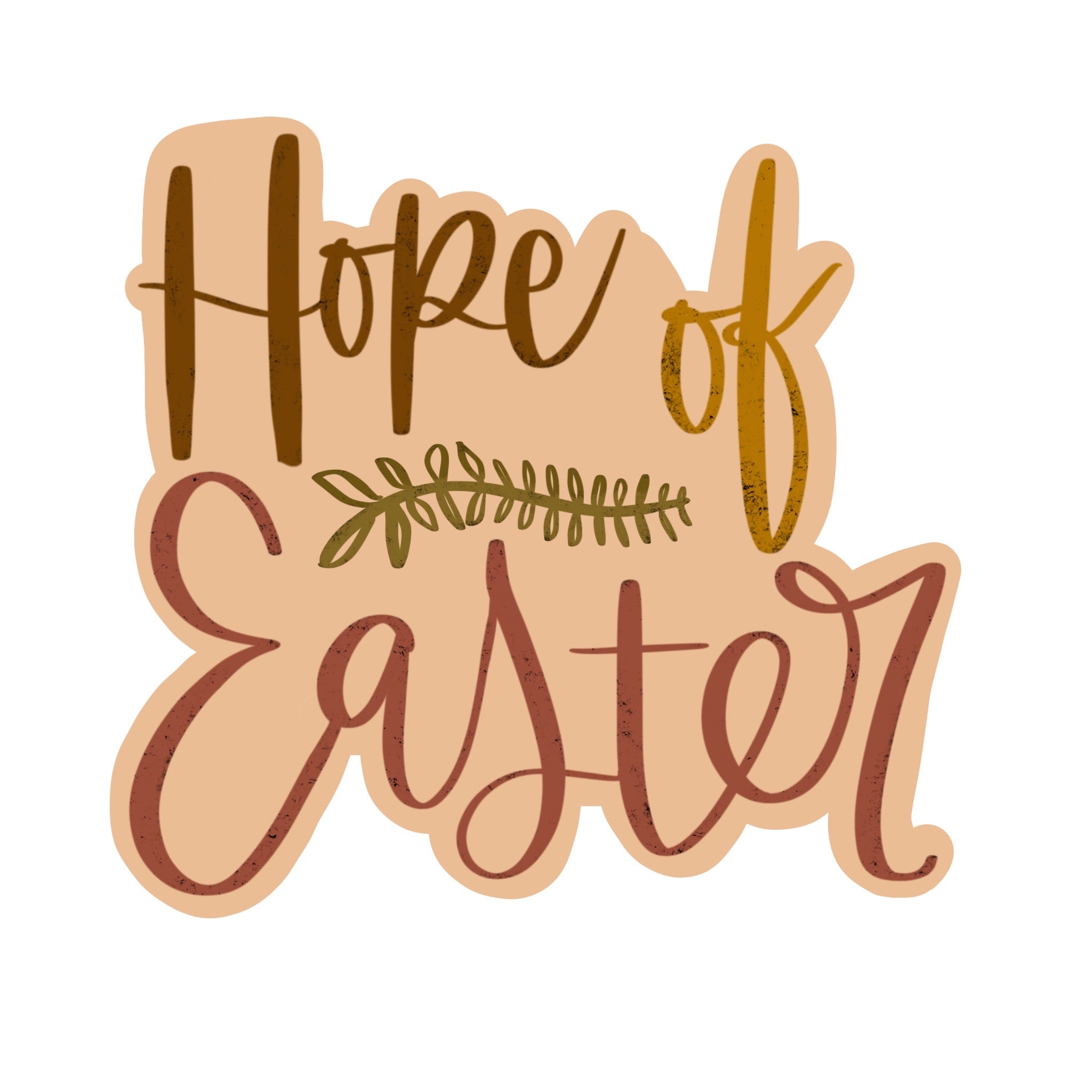 2x2 inch -  Hope of Easter - Sticker Pre-order