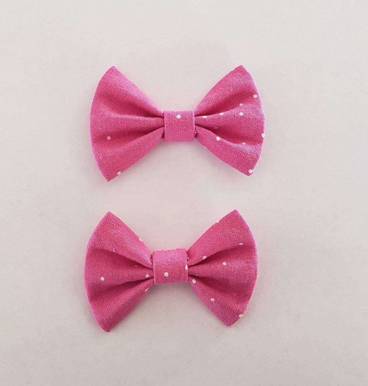 Pink white sprinkle petal bow tie