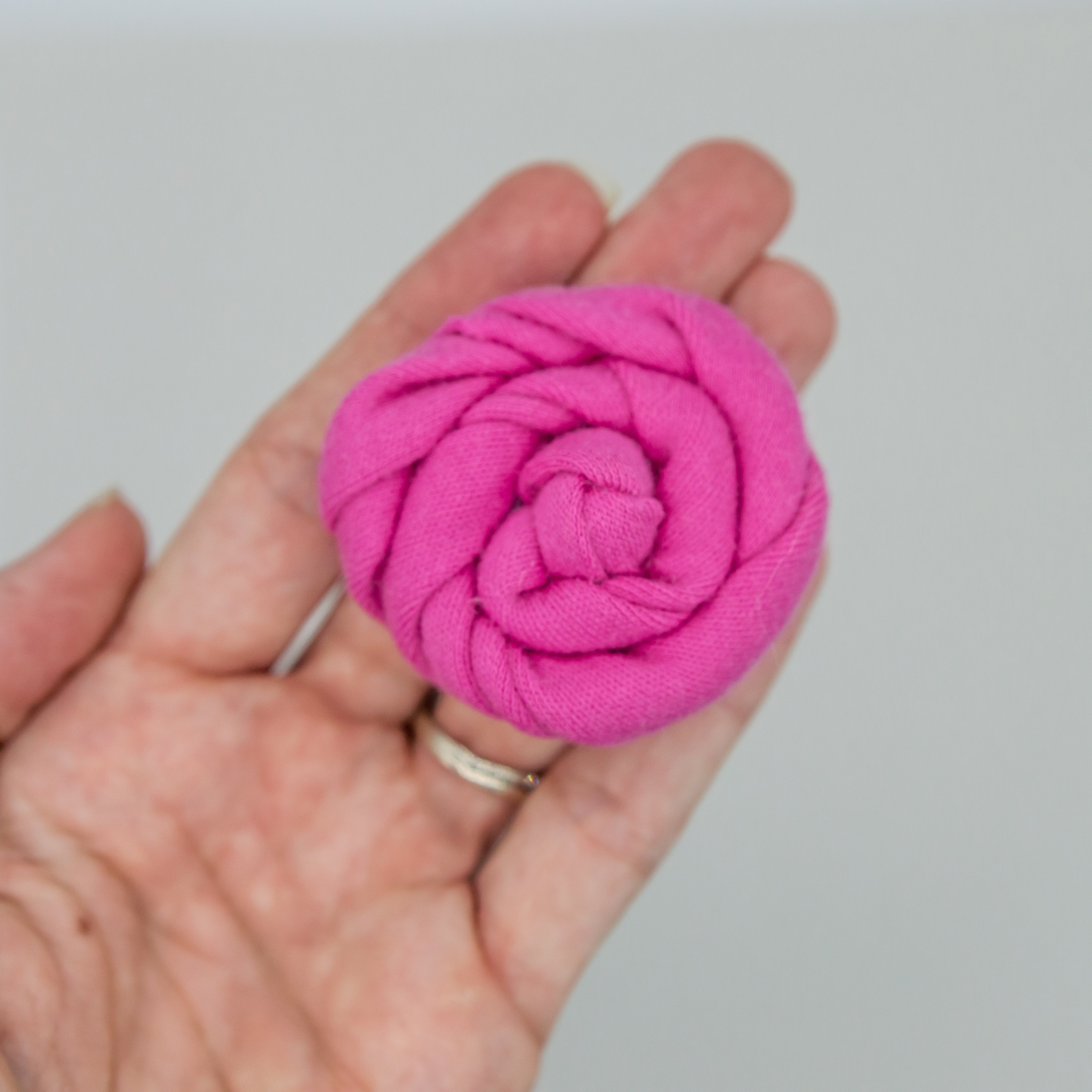2  inch bright pink cotton rose - ATD kind