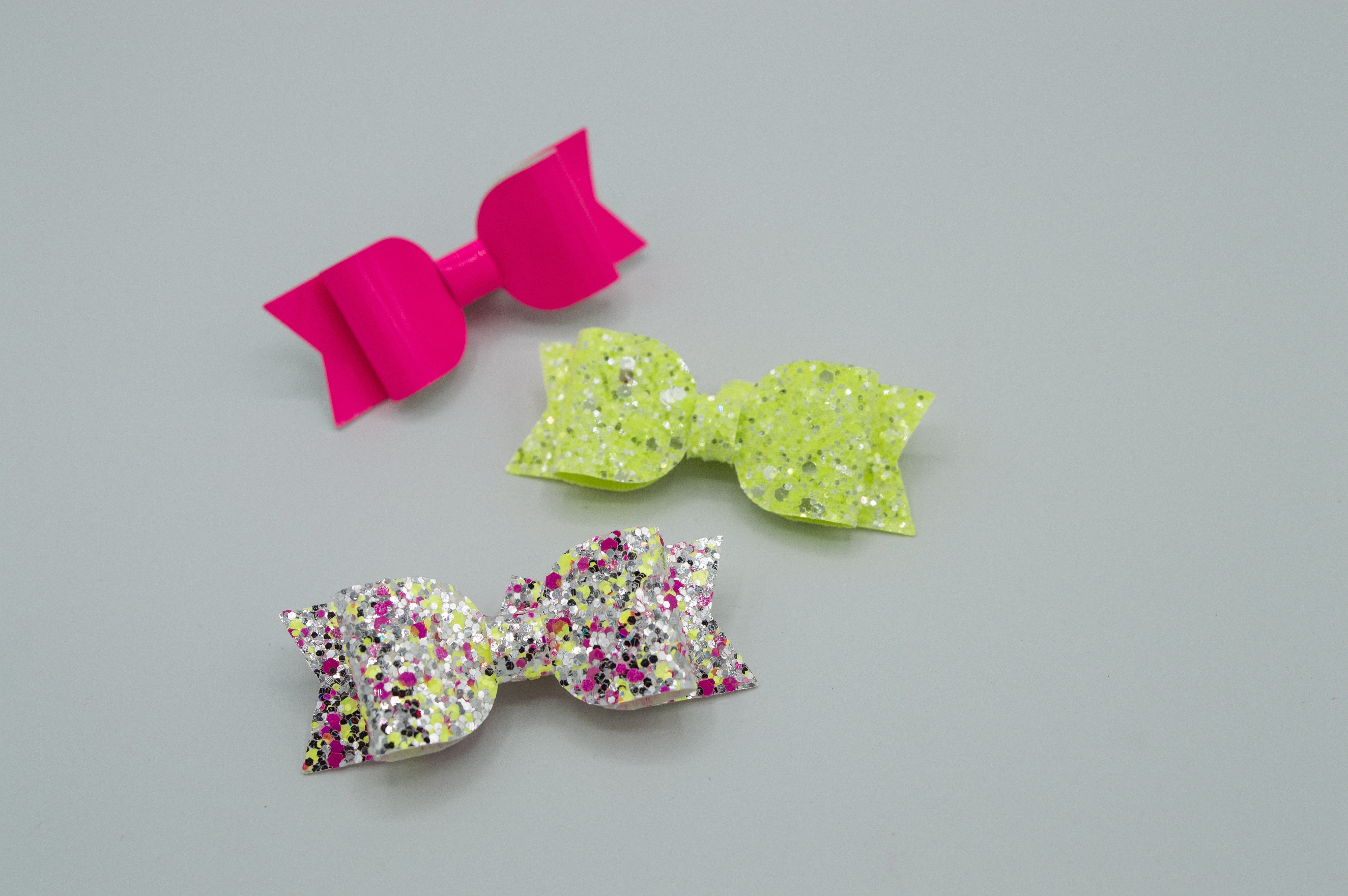 Pink neon Mila bow - M21