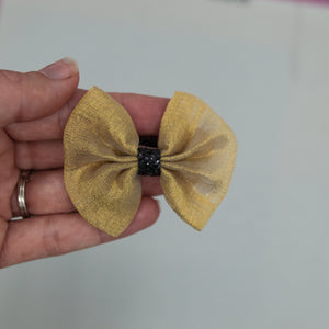 Vintage golden lace Bow 2 inch - NYE2