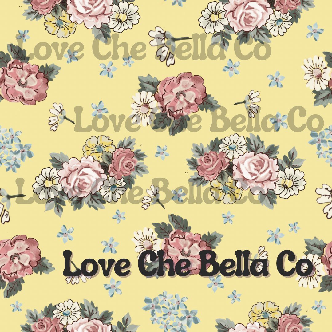 Vintage floral bouquets - Seamless File