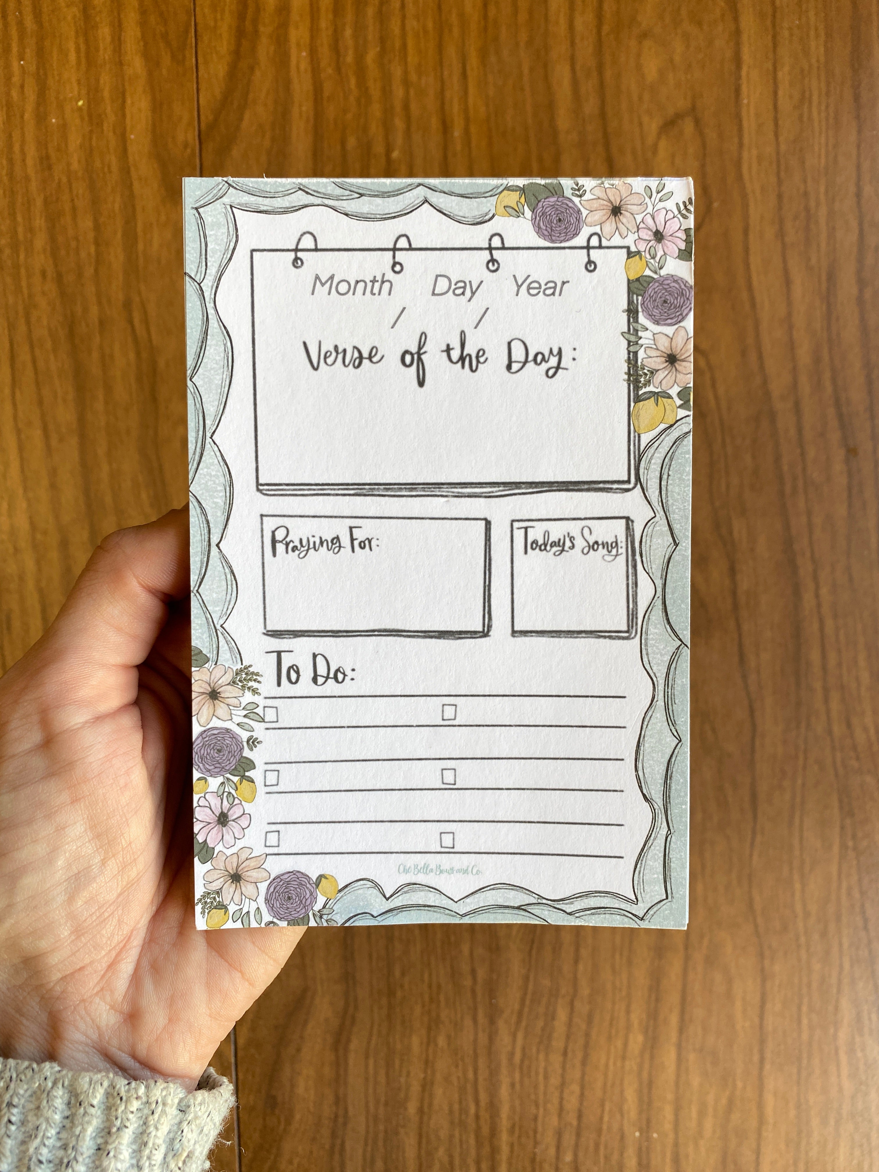 Daily Soul To Do List 4x6 Notepad -