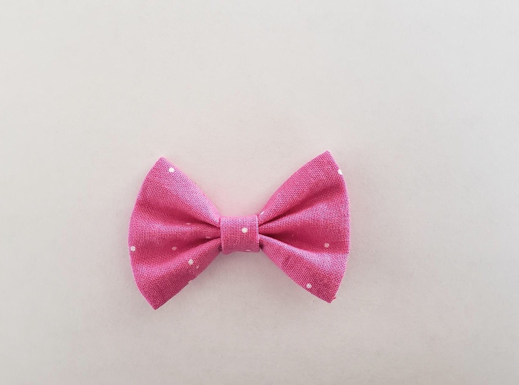 Pink white sprinkle petal bow tie