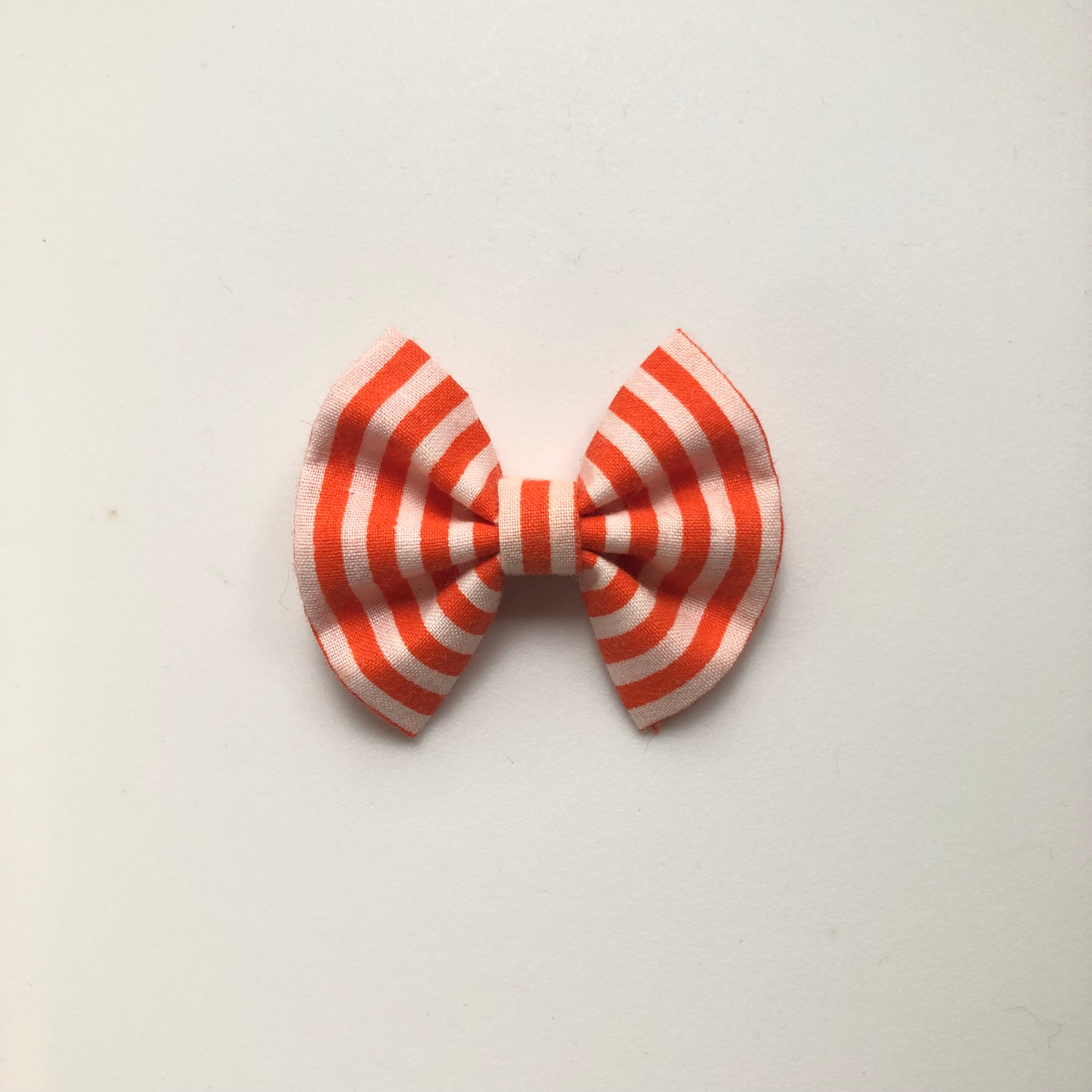 2 inch fall orange stripe bow