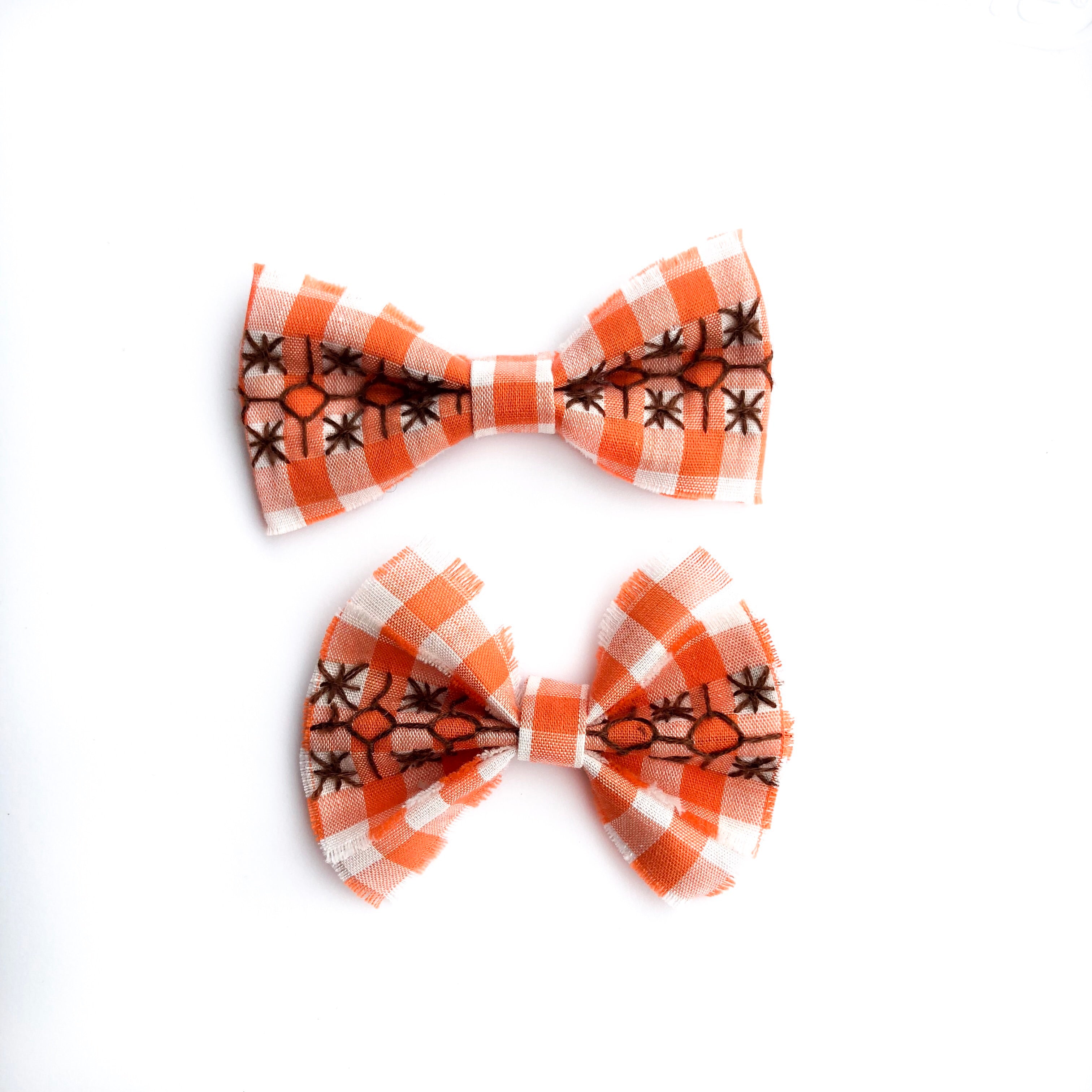 Fall gingham bows
