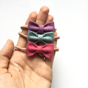 Fall MINI felt bows