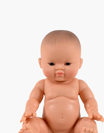 Little Asian Boy dark eyes - Doll *P/O