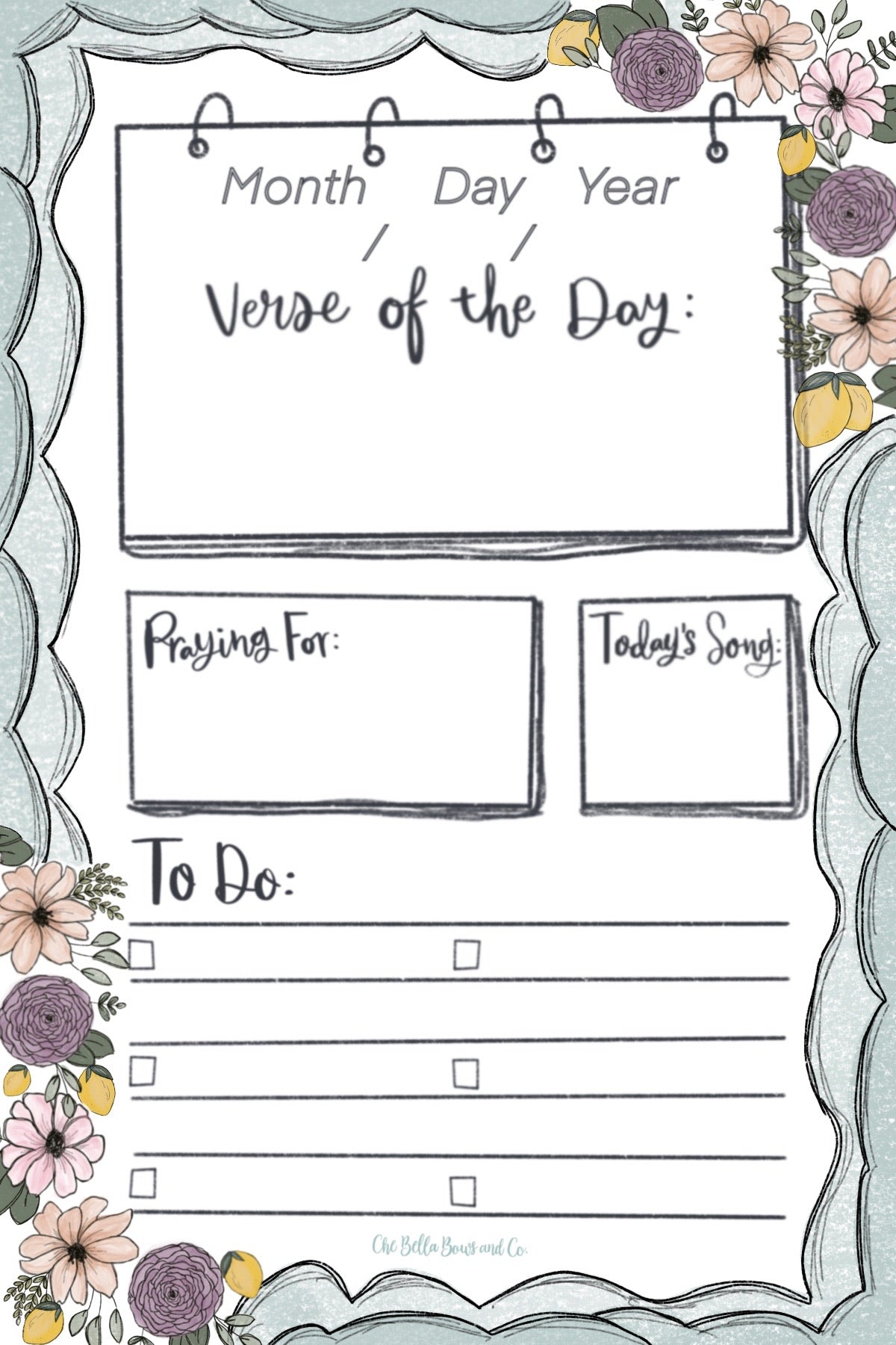 Daily Soul To Do List 4x6 Notepad -